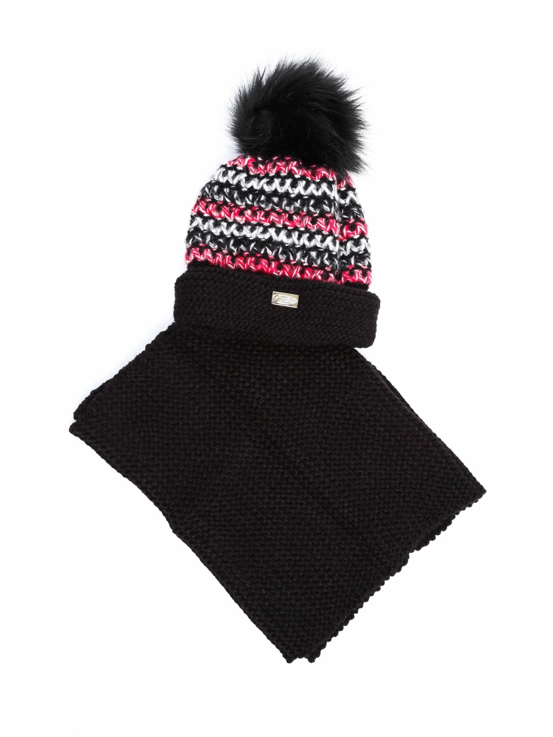 Winter set with a colorful black pattern C51 - Online store - Boutique